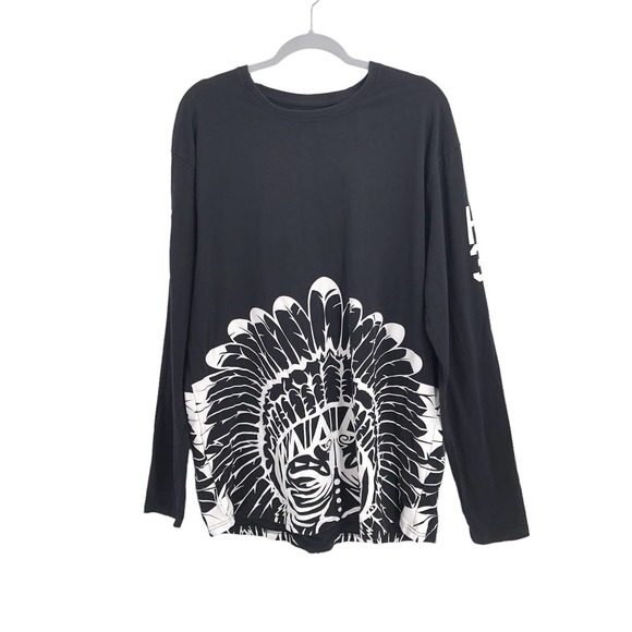 Hustle Gang Mens Size 2XL Graphic Cotton Long Sleeve Shirt Quality Trap Uniform - Picture 4 of 4